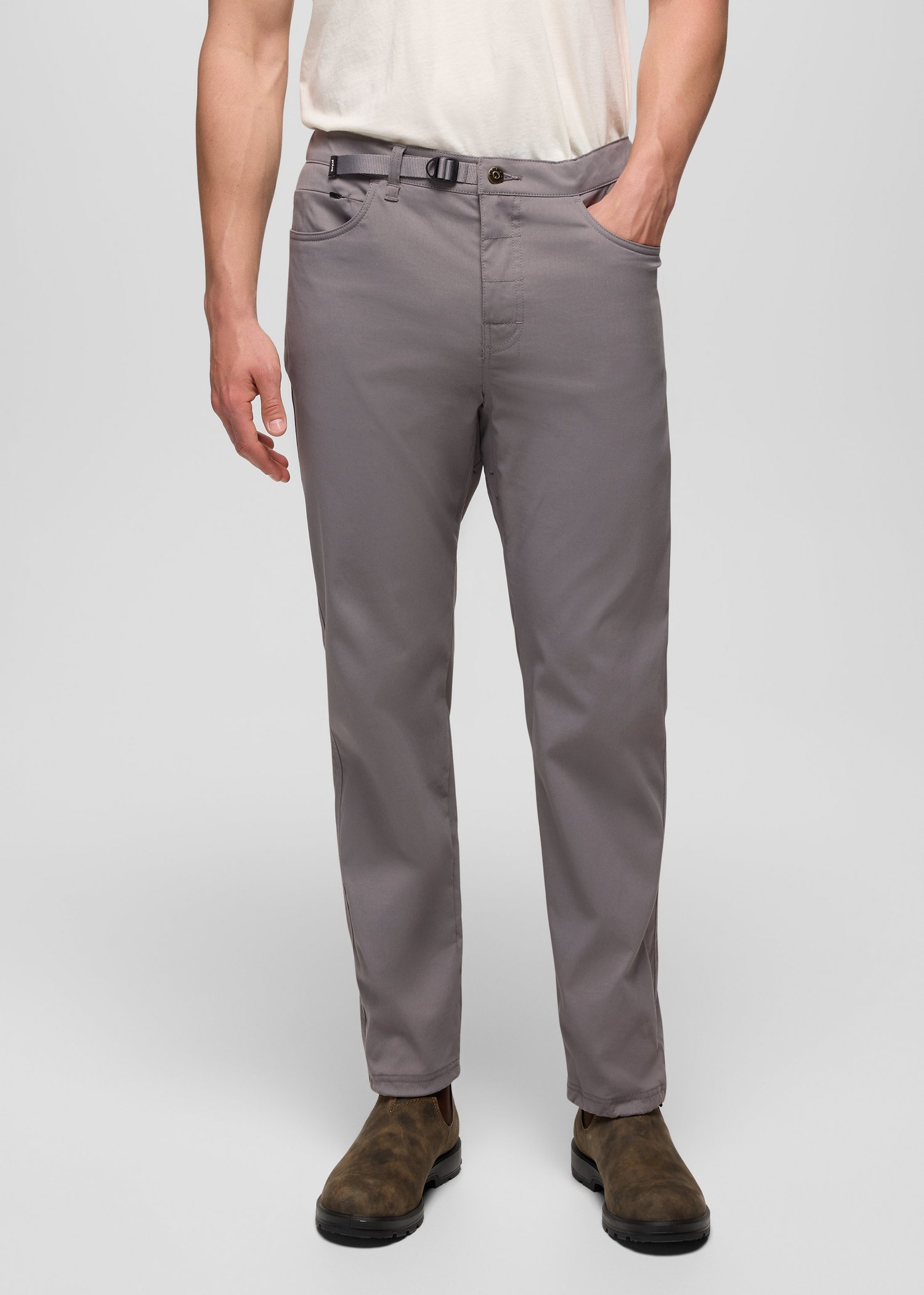 Mens prAna Stretch Zion™ Top-Out Pant - Pewter