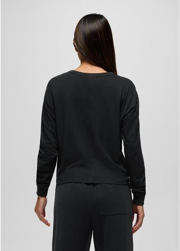 Cozy Up Long Sleeve Crew, Color: Black, image 7