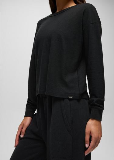 Cozy Up Long Sleeve Crew, Color: Black, image 28