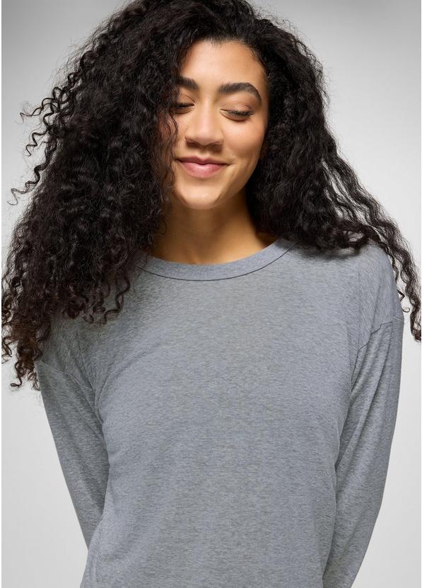 Cozy Up Long Sleeve Crew, Color: Heather Grey, image 7