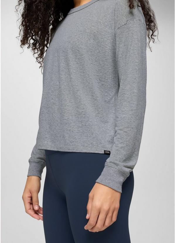 Cozy Up Long Sleeve Crew, Color: Heather Grey, image 8