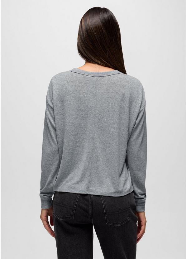 Cozy Up Long Sleeve Crew, Color: Heather Grey, image 2