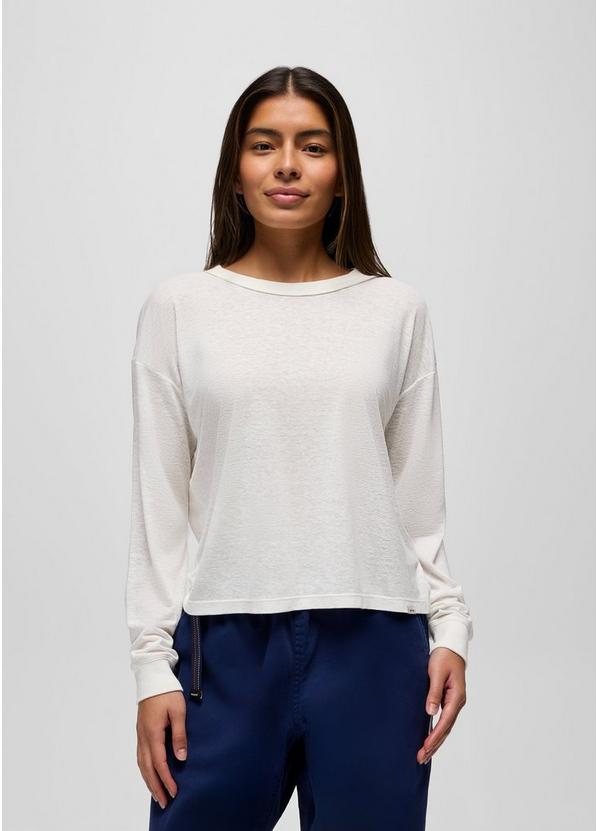 Cozy Up Long Sleeve Crew, Color: Soft White, image 1