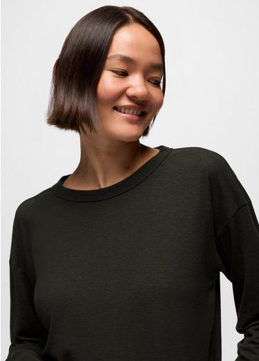 Cozy Up Long Sleeve Crew, Color: Nori, image 3