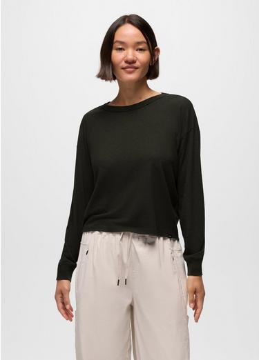 Cozy Up Long Sleeve Crew, Color: Nori, image 1