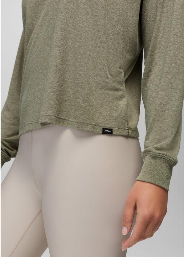Cozy Up Long Sleeve Crew, Color: Sage, image 4
