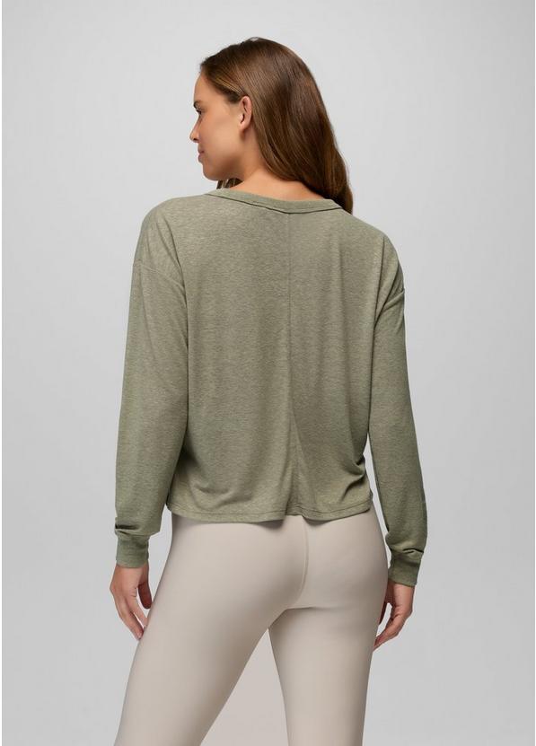 Cozy Up Long Sleeve Crew, Color: Sage, image 2