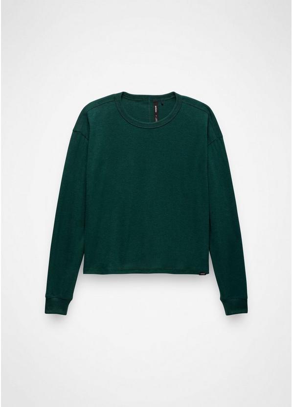 Cozy Up Long Sleeve Crew, Color: Root Green, image 1