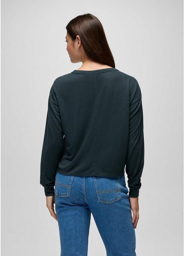 Cozy Up Long Sleeve Crew, Color: Stormy Night Heather, image 7