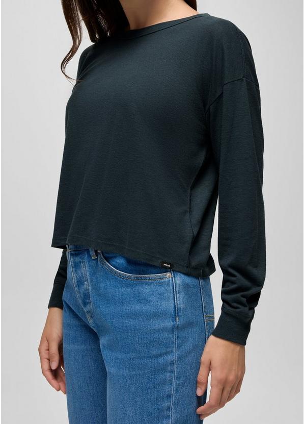 Cozy Up Long Sleeve Crew, Color: Stormy Night Heather, image 4