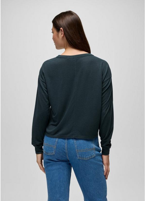 Cozy Up Long Sleeve Crew, Color: Stormy Night Heather, image 2