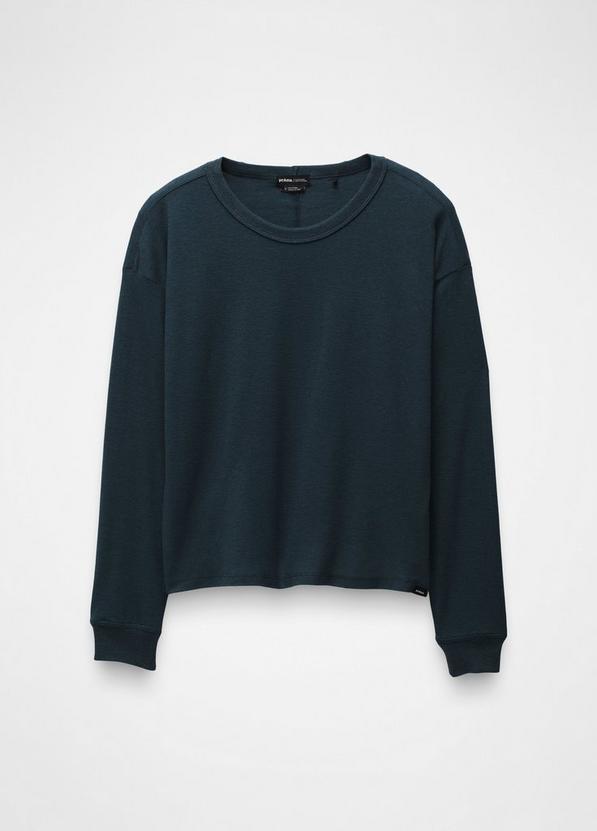 Cozy Up Long Sleeve Crew, Color: Stormy Night Heather, image 8