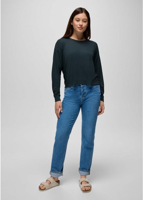 Cozy Up Long Sleeve Crew, Color: Stormy Night Heather, image 5