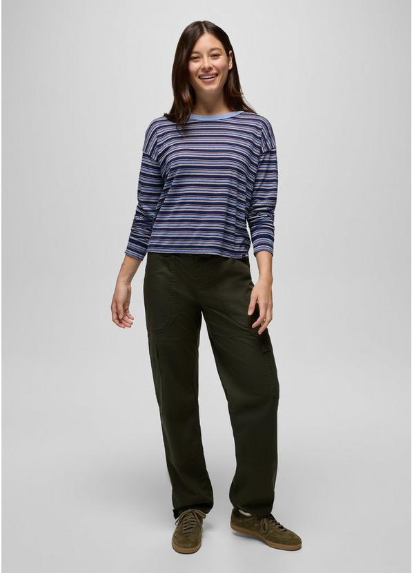 Cozy Up Long Sleeve Crew, Color: Capulet Blue Stripe, image 5