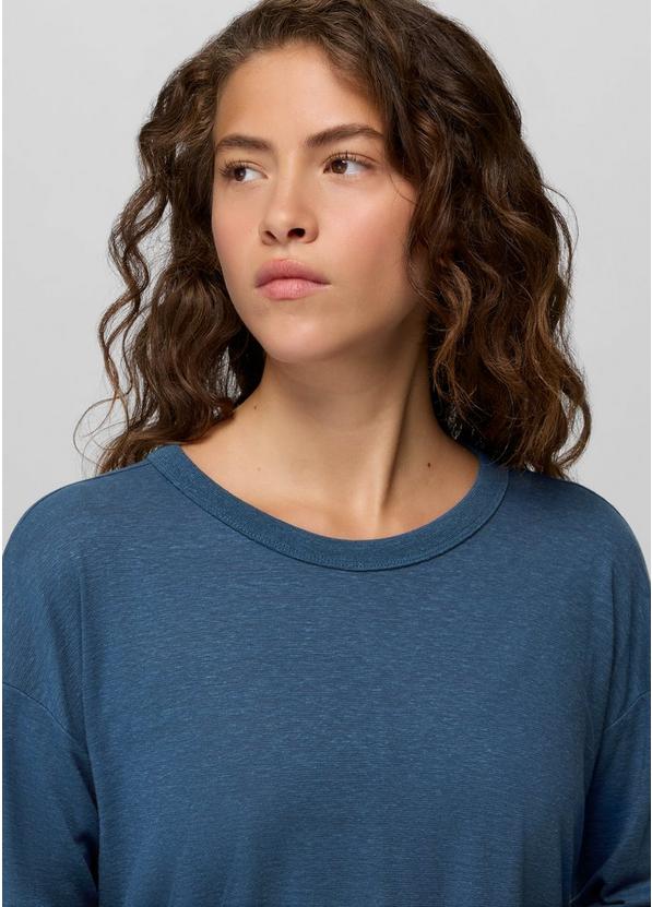 Cozy Up Long Sleeve Crew, Color: Bluff Blue, image 3