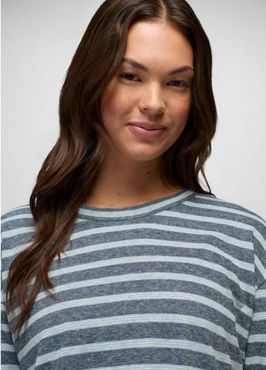 Cozy Up Long Sleeve Crew, Color: Glacier Skies Stripe, image 23