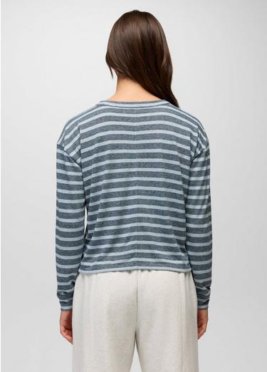 Cozy Up Long Sleeve Crew, Color: Glacier Skies Stripe, image 25