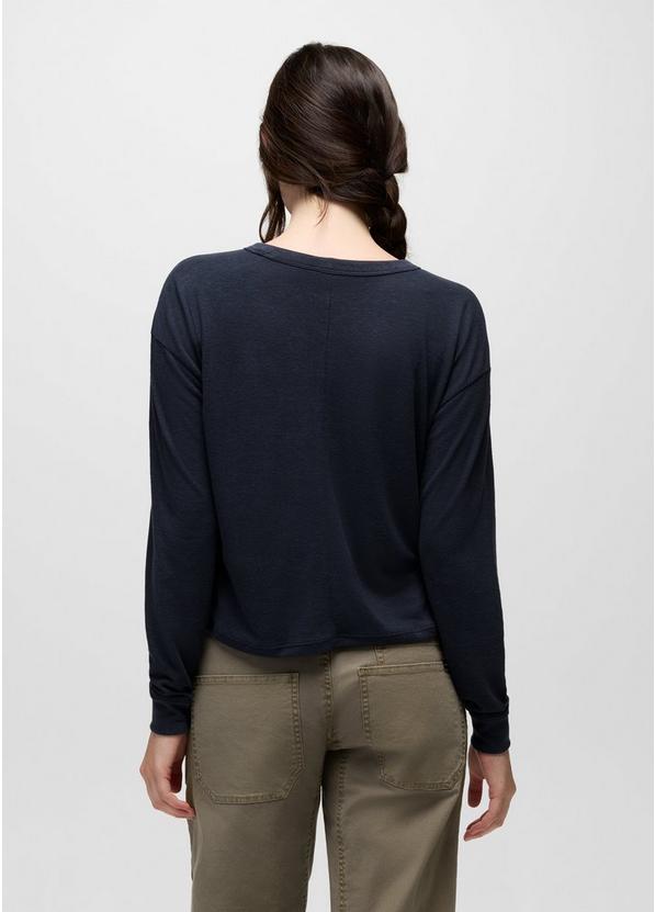 Cozy Up Long Sleeve Crew, Color: Nautical, image 2