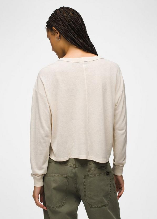 Cozy Up Long Sleeve Crew, Color: Canvas, image 2