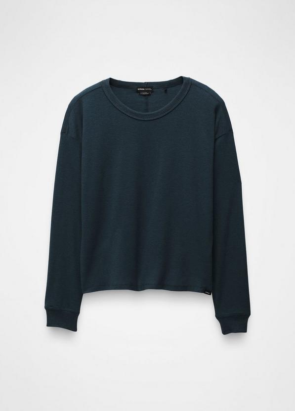 Cozy Up Long Sleeve Crew, Color: Stormy Night Heather, image 6