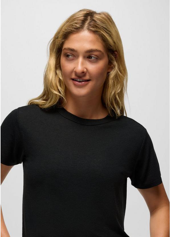 Cozy Up Short Sleeve Crew, Color: Black, image 3