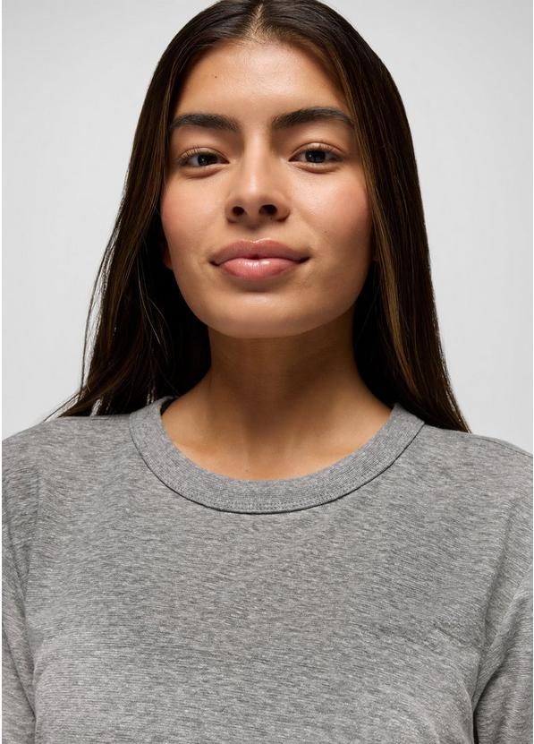 Cozy Up Short Sleeve Crew, Color: Heather Grey, image 3