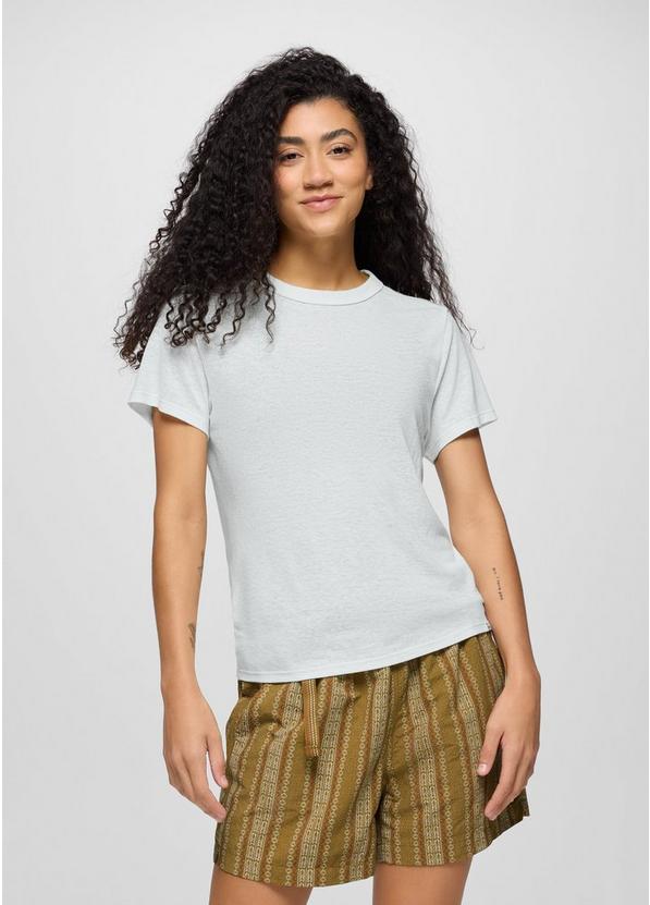 Cozy Up Short Sleeve Crew, Color: Soft White, image 1
