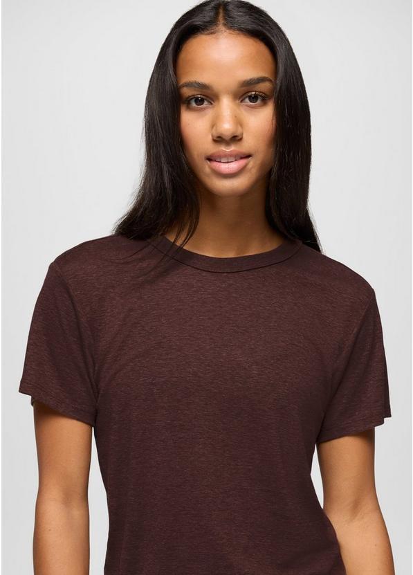 Cozy Up Short Sleeve Crew, Color: Mocha, image 3
