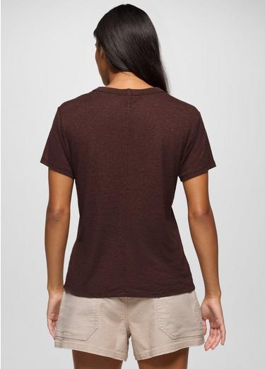 Cozy Up Short Sleeve Crew, Color: Mocha, image 12