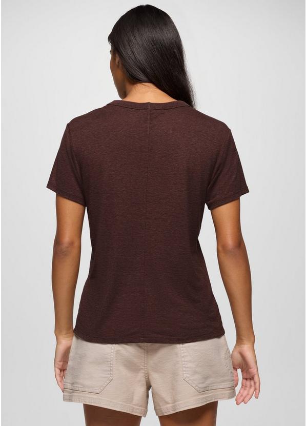 Cozy Up Short Sleeve Crew, Color: Mocha, image 2