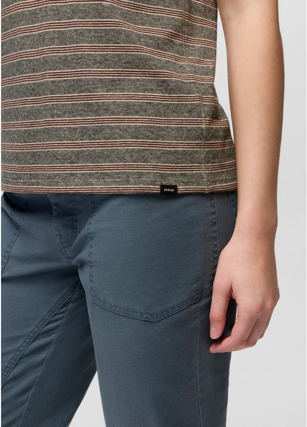 Cozy Up Short Sleeve Crew, Color: Cacao Stripe, image 4