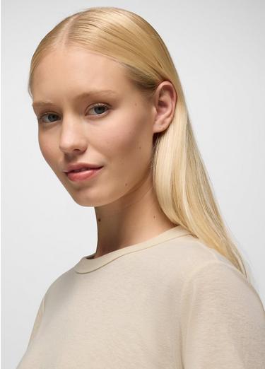 Cozy Up Short Sleeve Crew, Color: Canvas, image 19