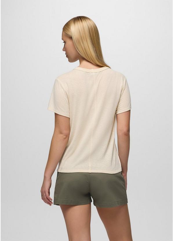 Cozy Up Short Sleeve Crew, Color: Canvas, image 2