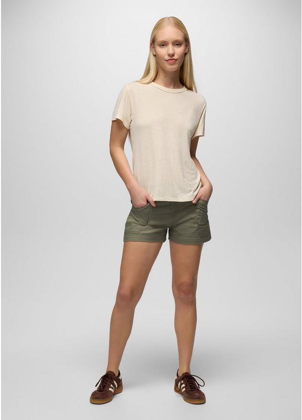 Cozy Up Short Sleeve Crew, Color: Canvas, image 4