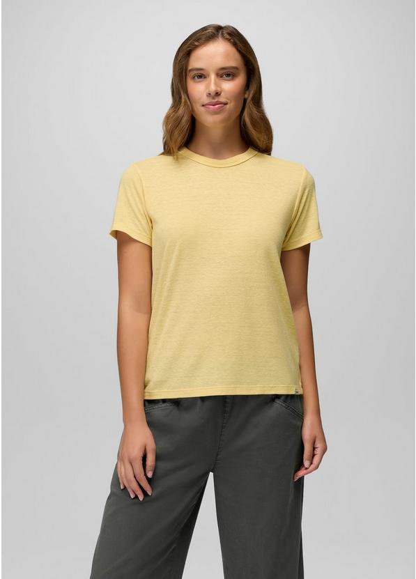 Cozy Up Short Sleeve Crew, Color: Vanilla Bean, image 1
