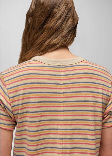 Cozy Up Short Sleeve Crew, Color: Vanilla Bean Stripe, image 64