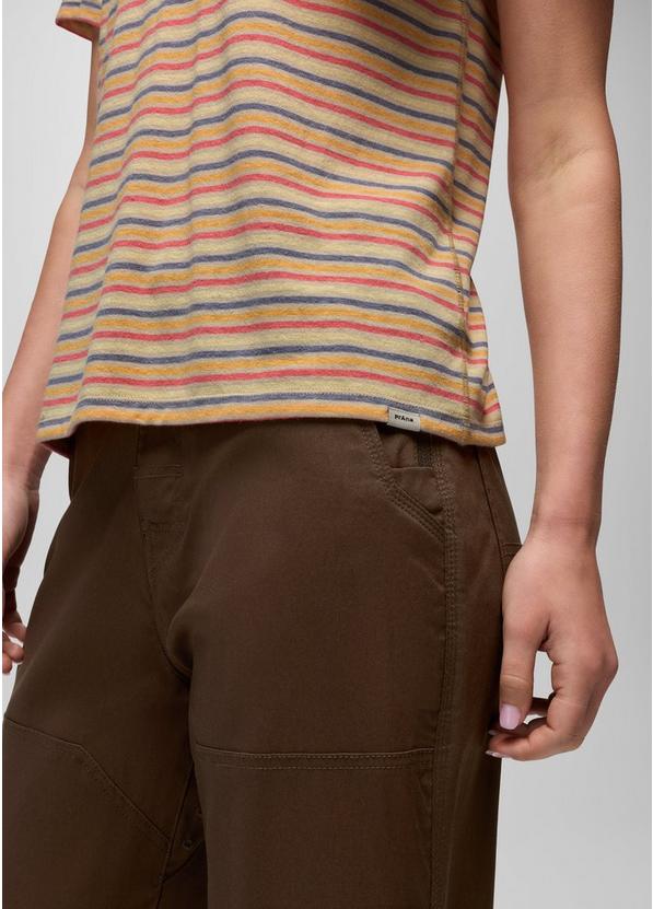 Cozy Up Short Sleeve Crew, Color: Vanilla Bean Stripe, image 5