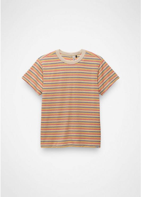 Cozy Up Short Sleeve Crew, Color: Vanilla Bean Stripe, image 7