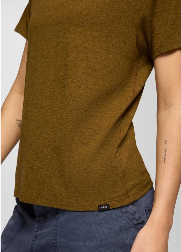 Cozy Up Short Sleeve Crew, Color: Retro Olive, image 4