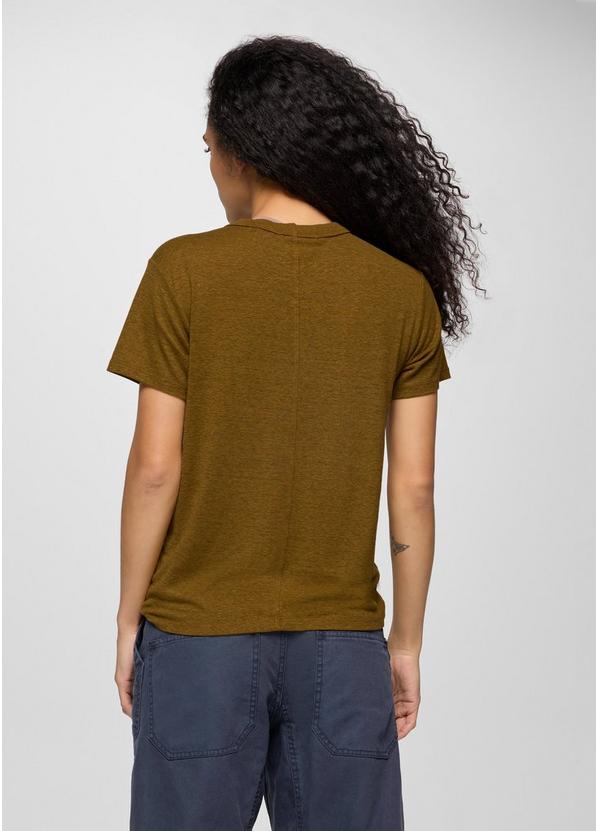 Cozy Up Short Sleeve Crew, Color: Retro Olive, image 2