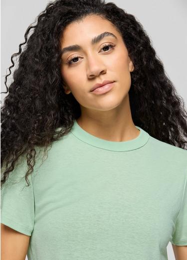 Cozy Up Short Sleeve Crew, Color: Bio Mint, image 15