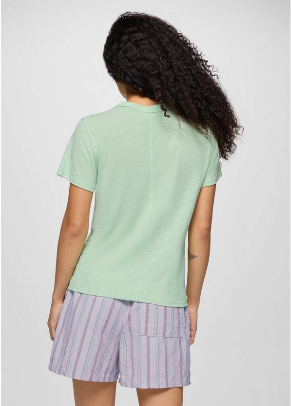 Cozy Up Short Sleeve Crew, Color: Bio Mint, image 2