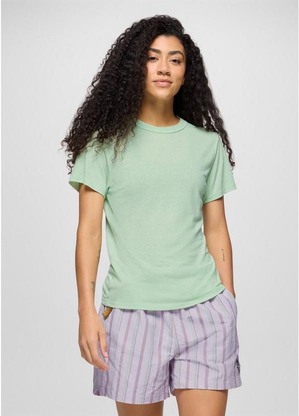 Cozy Up Short Sleeve Crew, Color: Bio Mint, image 1