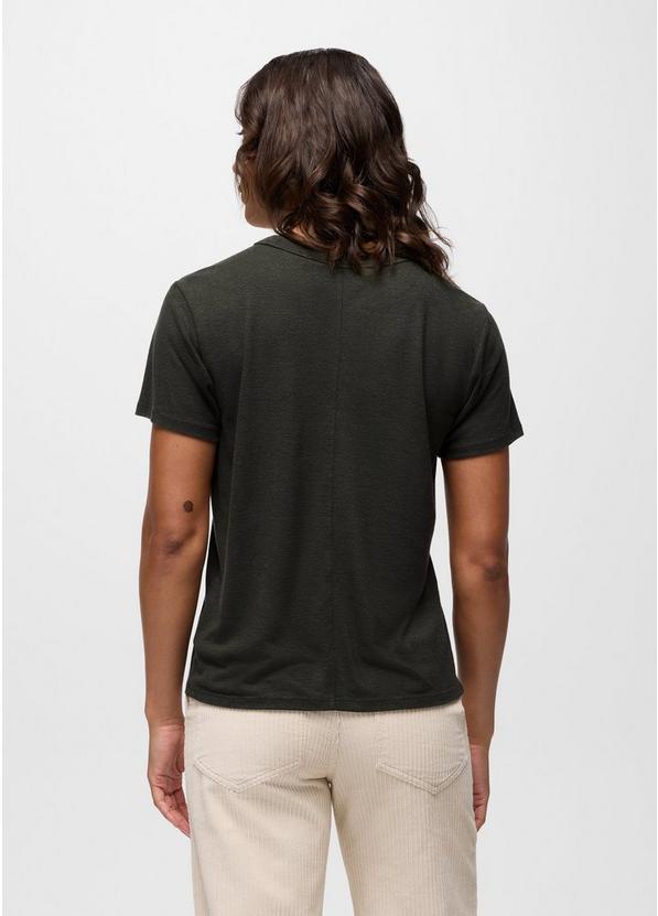 Cozy Up Short Sleeve Crew, Color: Nori, image 2