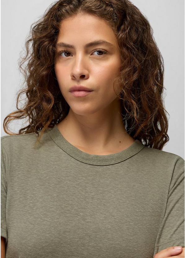 Cozy Up Short Sleeve Crew, Color: Sage, image 3