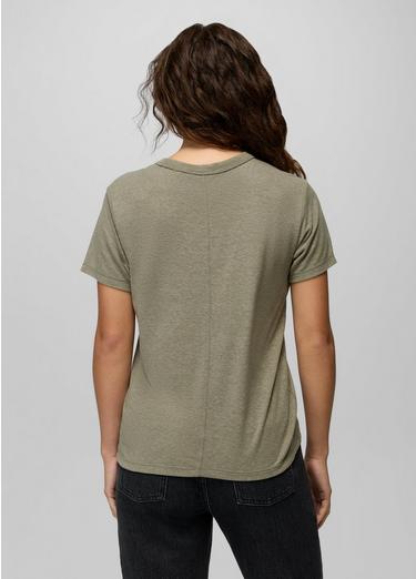 Cozy Up Short Sleeve Crew, Color: Sage, image 58