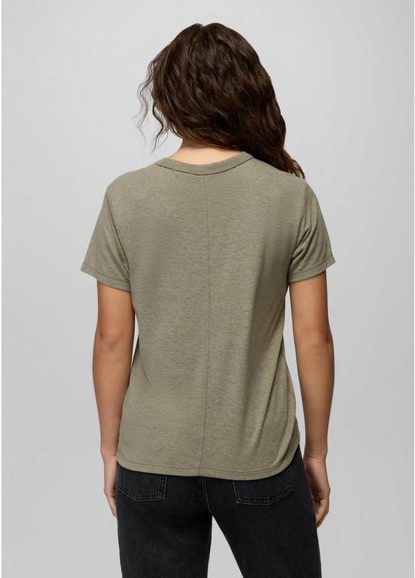 Cozy Up Short Sleeve Crew, Color: Sage, image 2