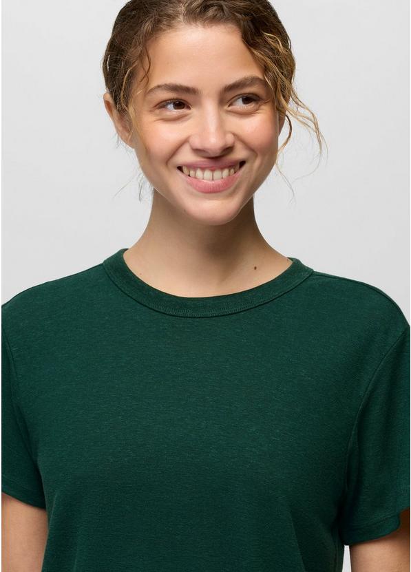 Cozy Up Short Sleeve Crew, Color: Root Green, image 3