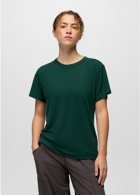 Cozy Up Short Sleeve Crew, Color: Root Green, image 1