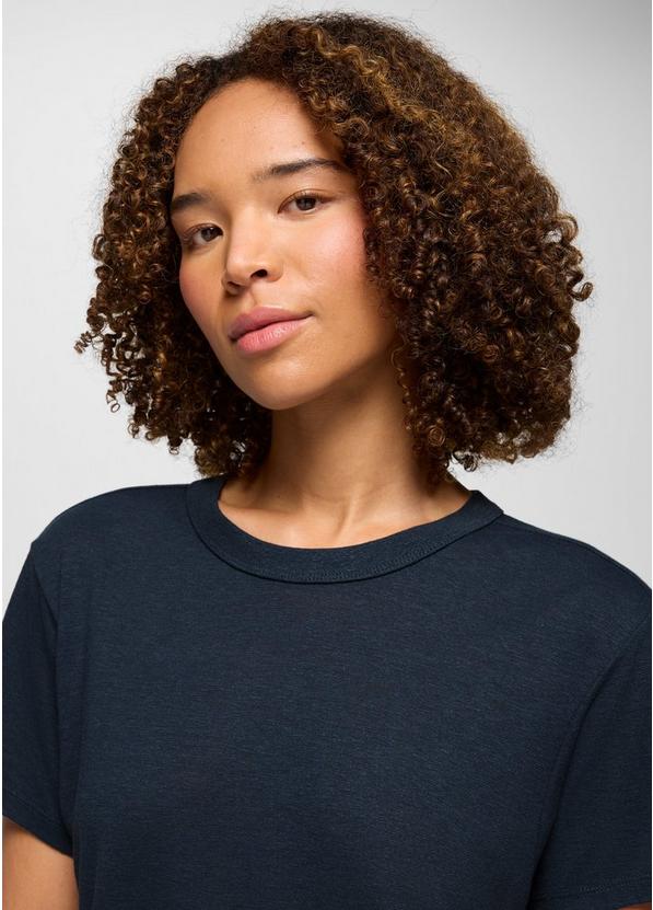 Cozy Up Short Sleeve Crew, Color: Stormy Night Heather, image 3